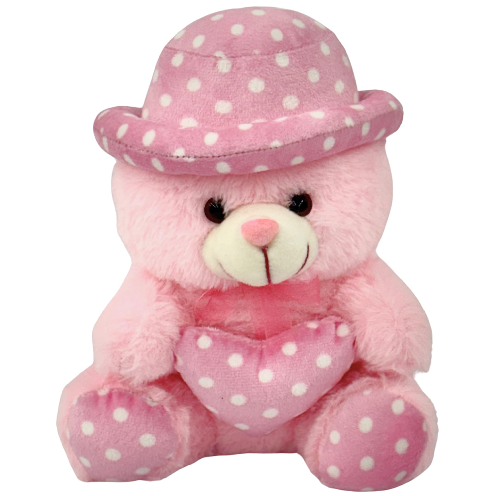 TOYTALES Soft Teddy Bear with Pink Cap 30 cm Plush Stuffed Toy for Kids, Girls & Boys – Cute Birthday, Anniversary & Valentine Gift