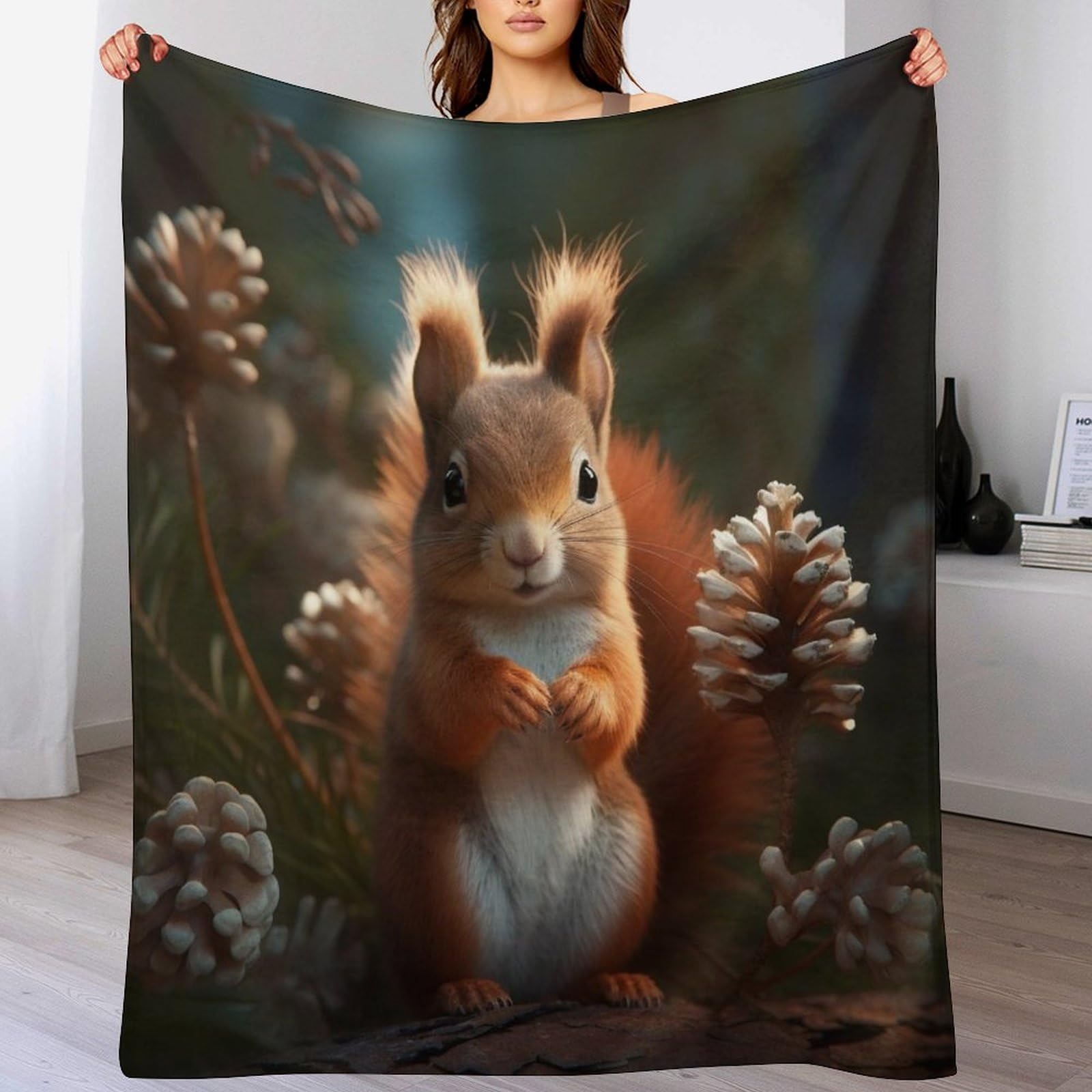 Manta de franela de 100x130 cm para sofá y colcha ligera de entretiempo