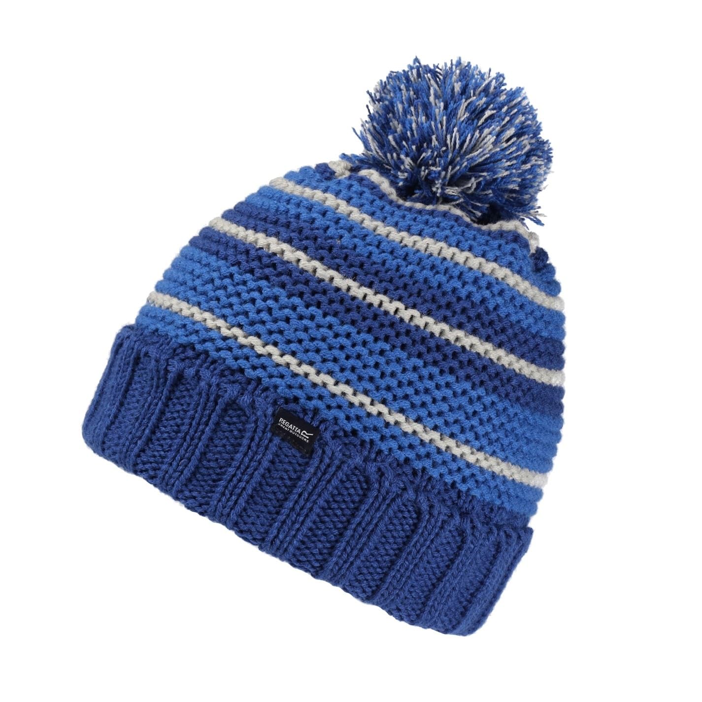 Regatta  Kids Blue Bobble Hat in Size L-XL, Sports Direct