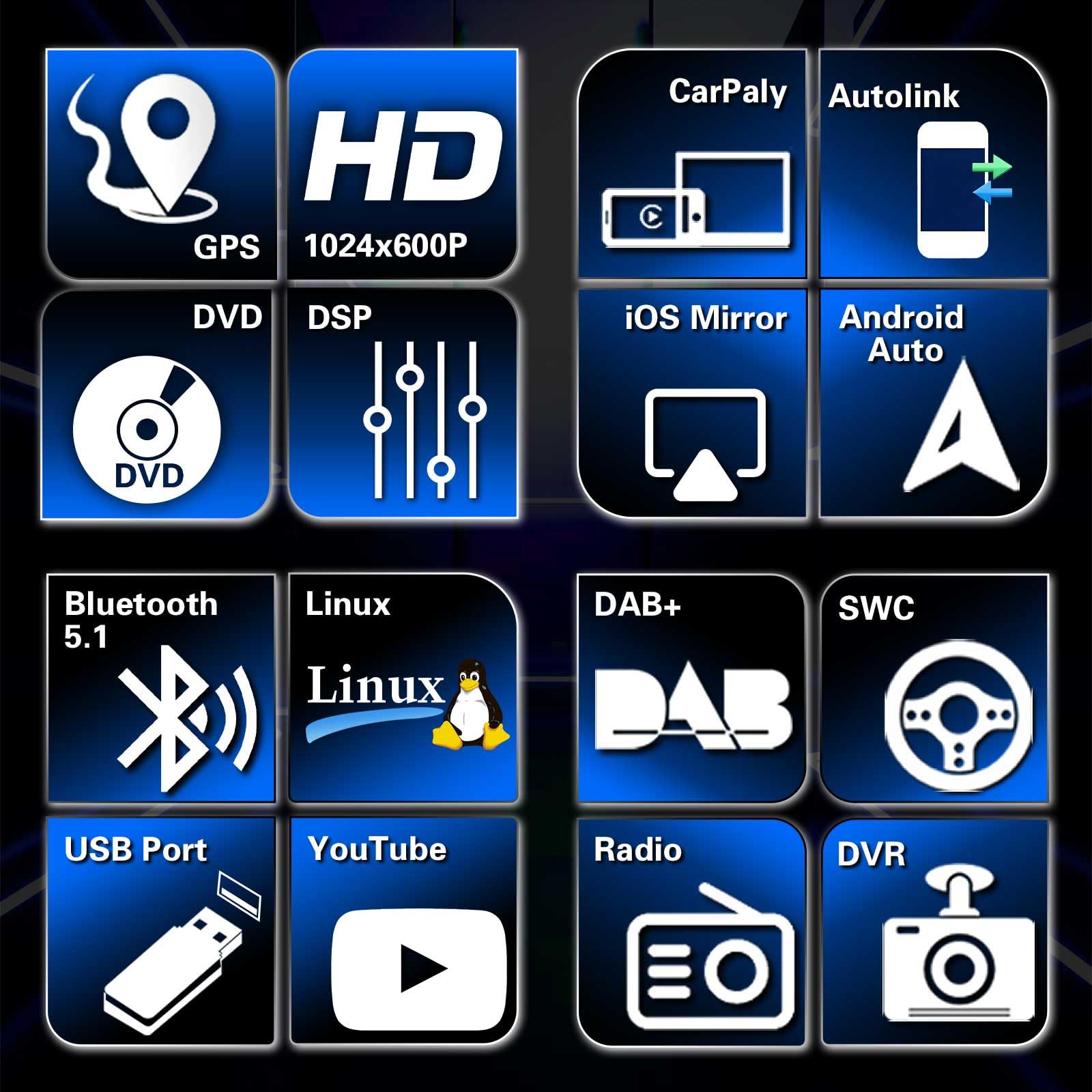 Erisin 7-calowy samochód stereo DVD nawigacja satelitarna do VW Transporter T6 Crafter 2 Amarok Caddy MK3 MK4 Polo 6R ŠKODA Yeti Wireless Carplay Android Auto DSP Bluetooth Wifi DAB+ Radio