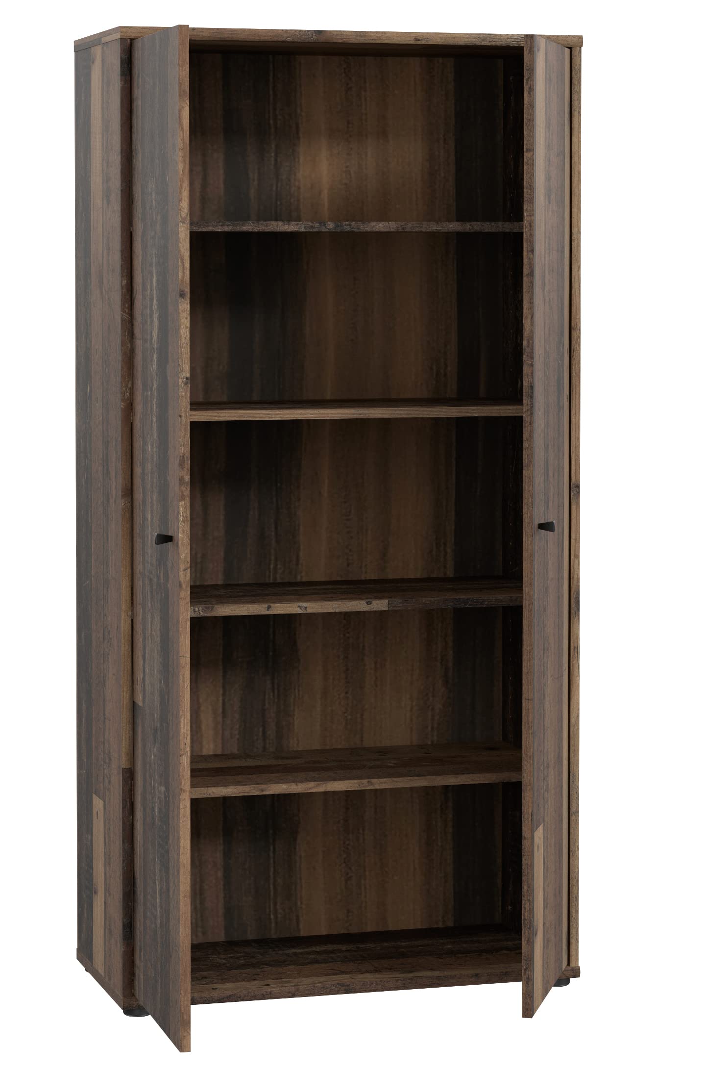 FORTE TEMPRA 2 Kommode mit 2 Türen, Holzwerkstoff, Old – Wood Vintage Dekor, (B x H x T) 73,7 x 149,5 x 34,8 cm