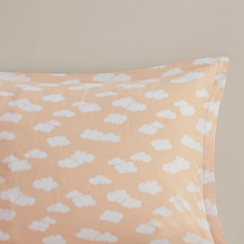 Miniatura 10 de Intelligent Design - Juego de edredón para niños, sol, emoji sonriente, estampado reversible de dibujos animados de arcoíris y nubes, alternativa al