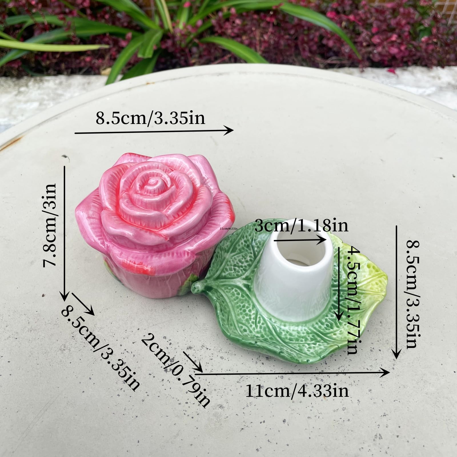 Porte-cure-dents Design Rose - Pratique Et Mignon - Pour La Maison Ou Le Bureau