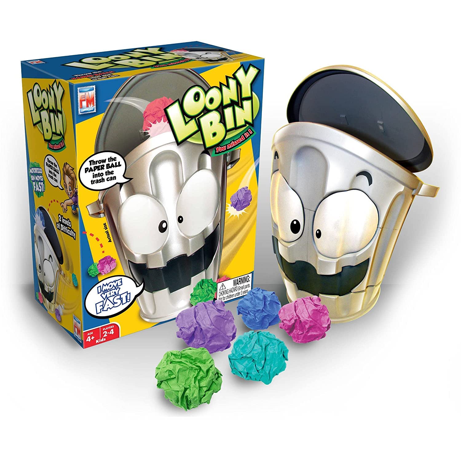 See full amazon price history chart for EVERMALL Loony Bin Action Game, Try and Toss Paper Balls into The Funny Moving Trash Bin! Great Challenge for Family Game Night, Develops Hand-Eye Coordination and Fine Motor Skills, for Ages 2Y+_Gray EVERMALL Loony Bin Action Game, Try and Toss Paper Balls into The Funny Moving Trash Bin! Great Challenge for Family Game Night, Develops Hand-Eye Coordination and Fine Motor Skills, for Ages 2Y+_Gray (B0B1TS6C8F) Amazon Price History, Amazon Price Tracker