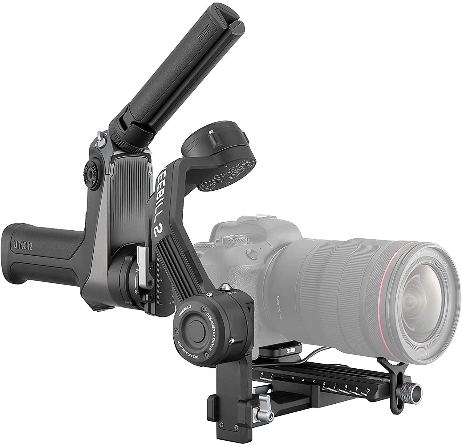Zhiyun WEEBILL 2 Gimbal Estabilizador de Video Profesional por Mirrorless & DSLR Cámaras Sony A7R3 A7M3 5D4 EOS R Z6 Z7 D850 Panasonic GH5 BMPCC Blackmagic 6K Fujifilm Carga útil de 8.8 Libras