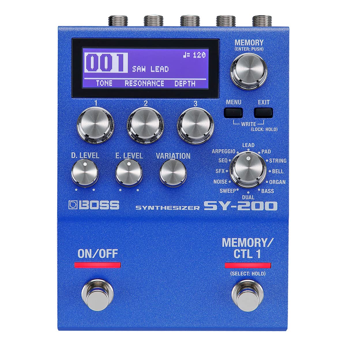 Boss SY-200 Synthesizer Effektgerät für Gitarre und Bass + keepdrum Netzteil 9v