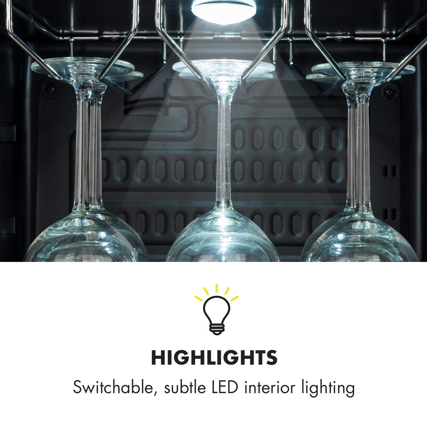 Klarstein Barossa Wine Cooler, Wine Fridge, Bottle Fridge, Wine