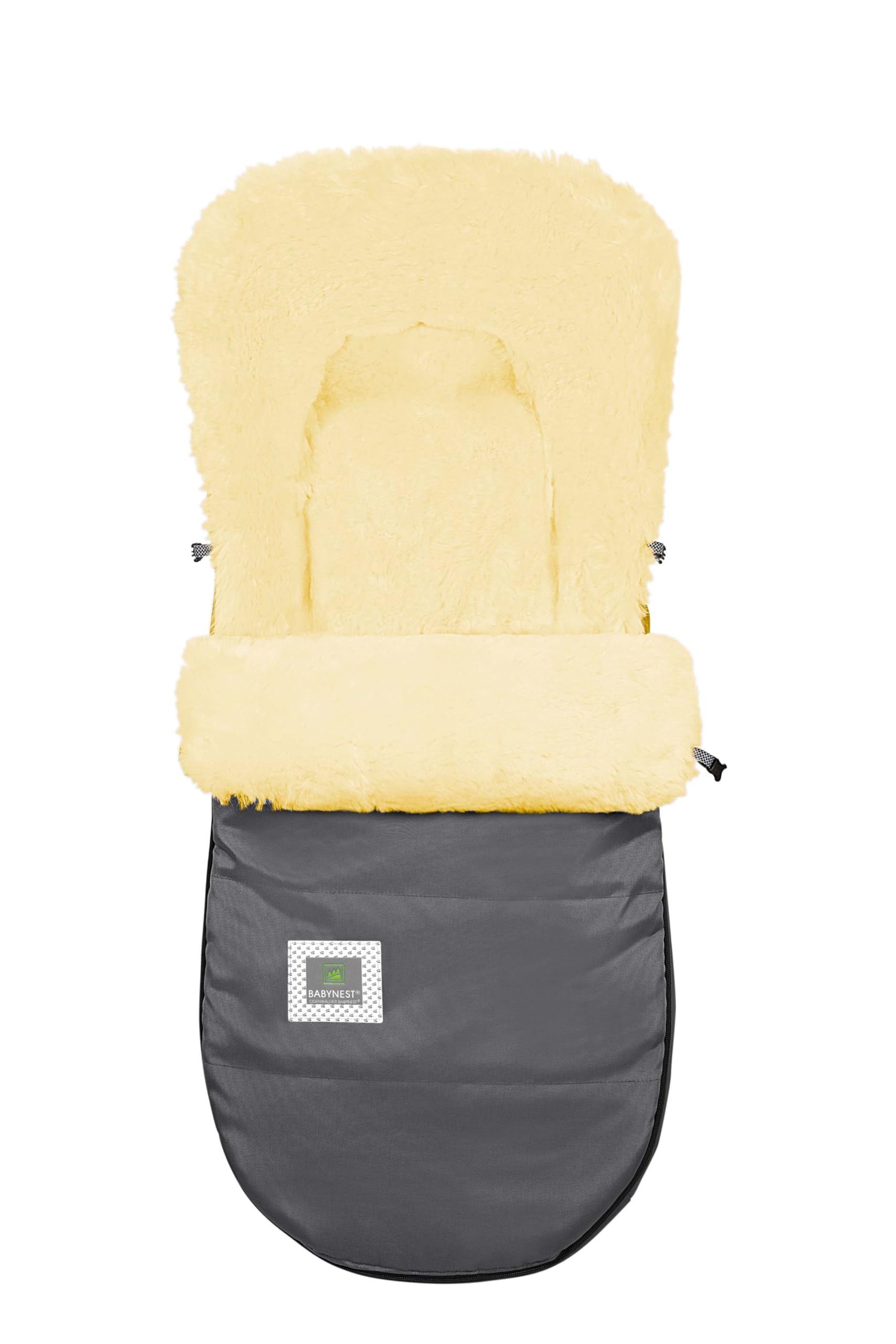 Odenwälder Kinderwagen Lammfell-Fusssack Winter Baby | Baby Fußsack Kinderwagen Winter | Fußsack Buggy, Kinder Winterfußsack (180)