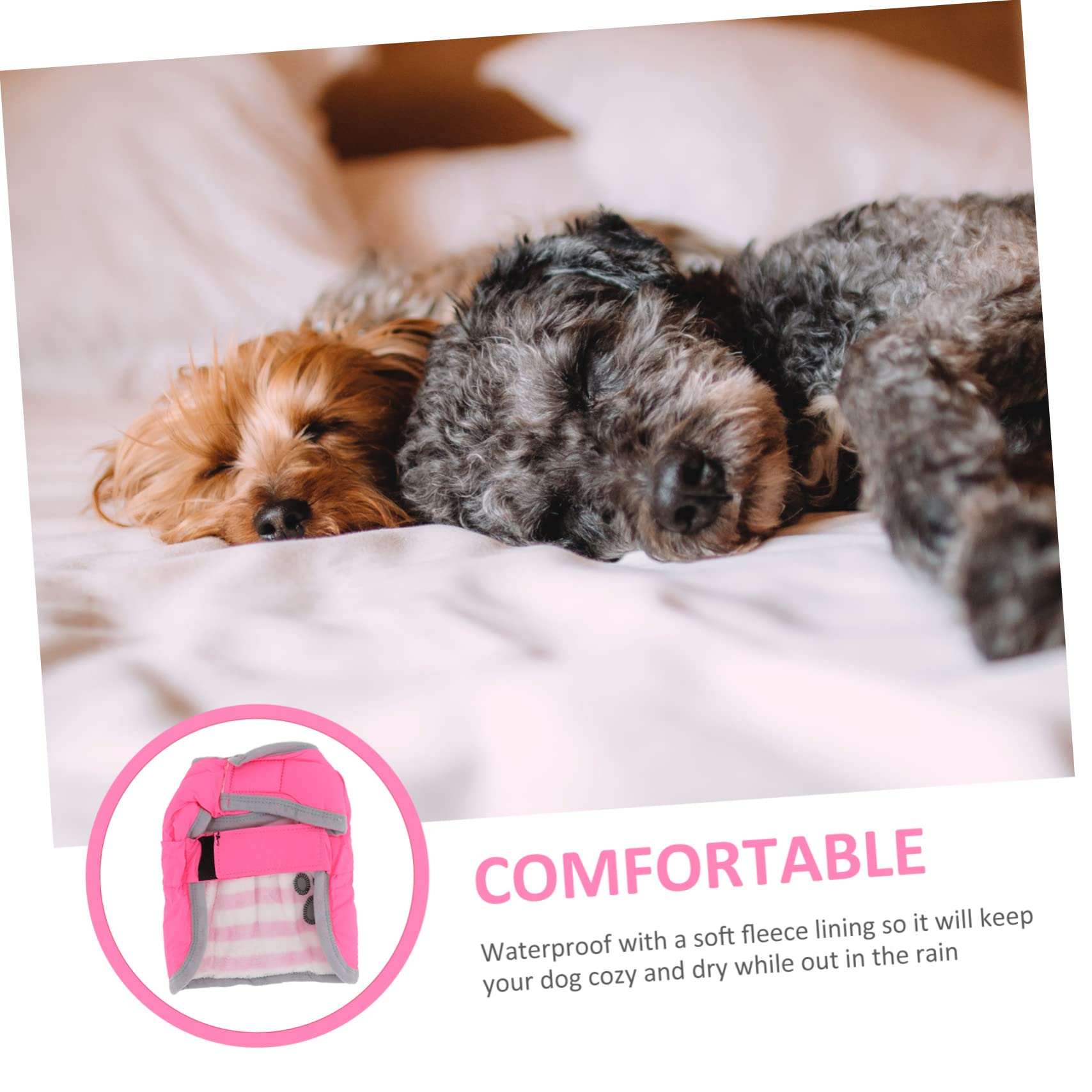 Housoutil 2 Stücke Reflektierende Wärme Hund Mantel Loft Reversible Fleece Weste Für/mittelgroße/große Hunde Größe L Gemütliche