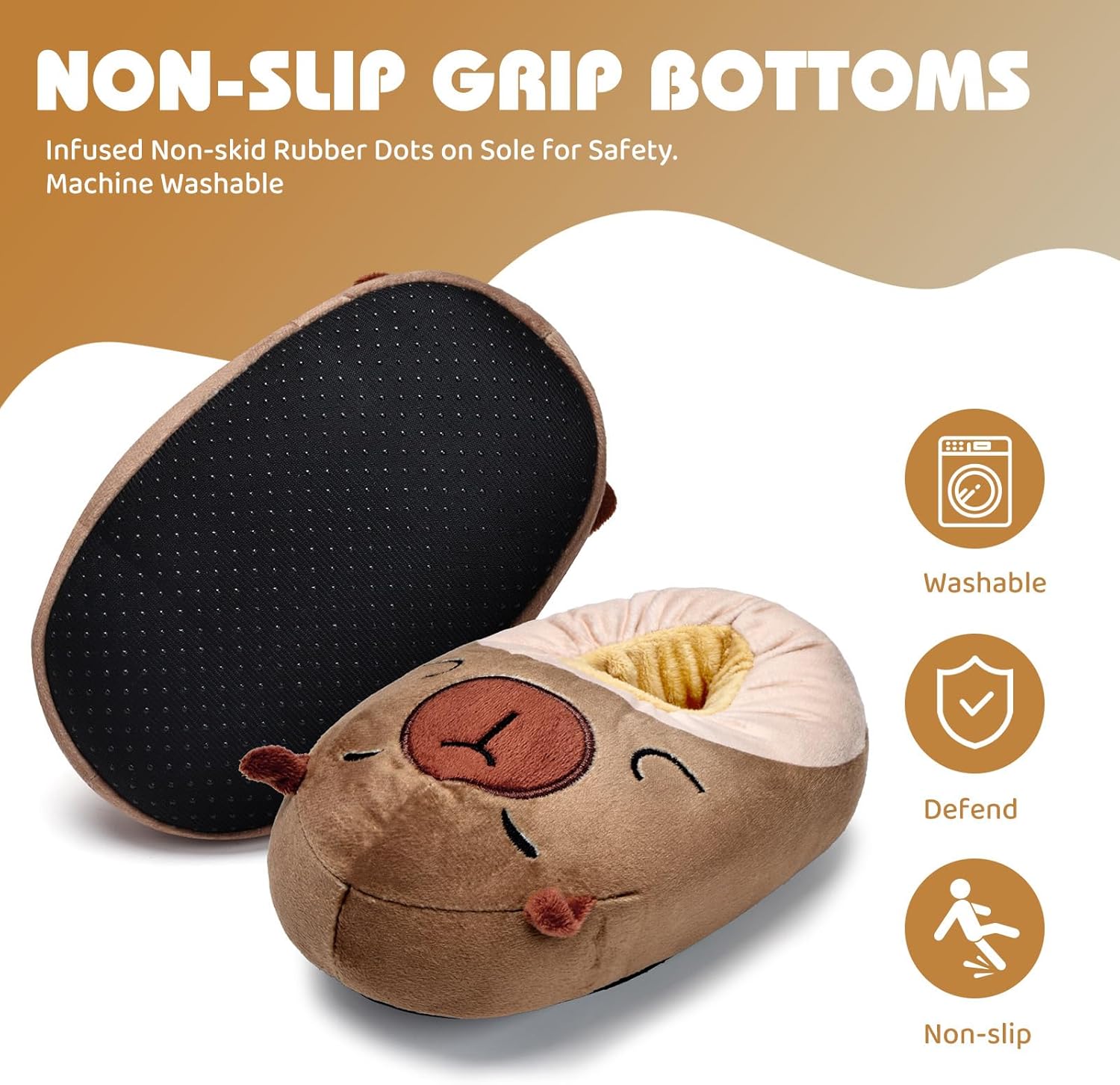 IceUnicorn Toddler Cute Animal Slippers Kids Christmas Plush Warm House Shoes Girls Boys Bedroom Indoor Washable Slipper - Image 7