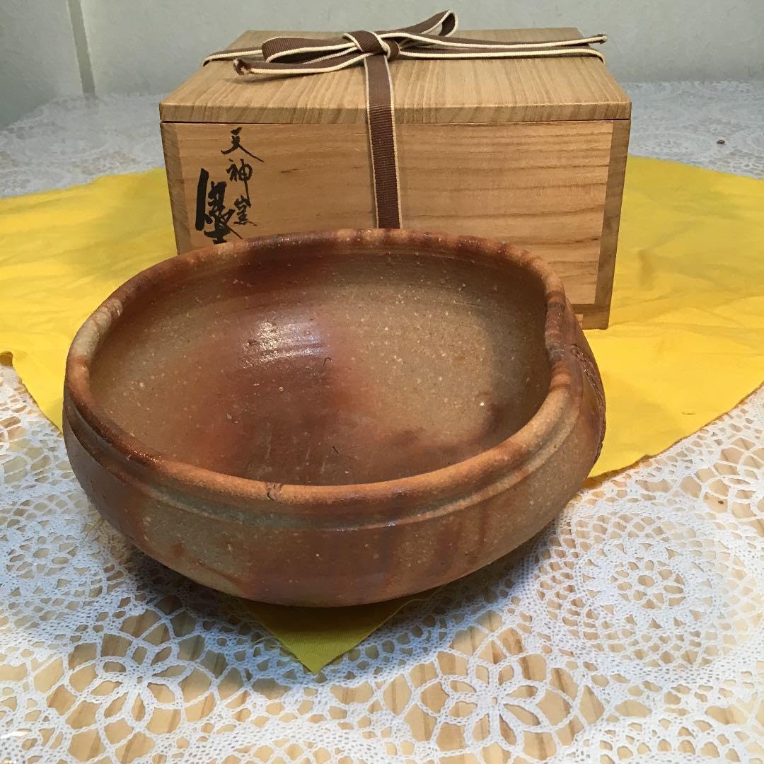 茶道具 灰噐 常滑焼 天神窯 山田健吉 作 N 108 Amazon.co.jp: 茶道具 灰噐 常滑焼 天神窯 山田健吉 作 N 108