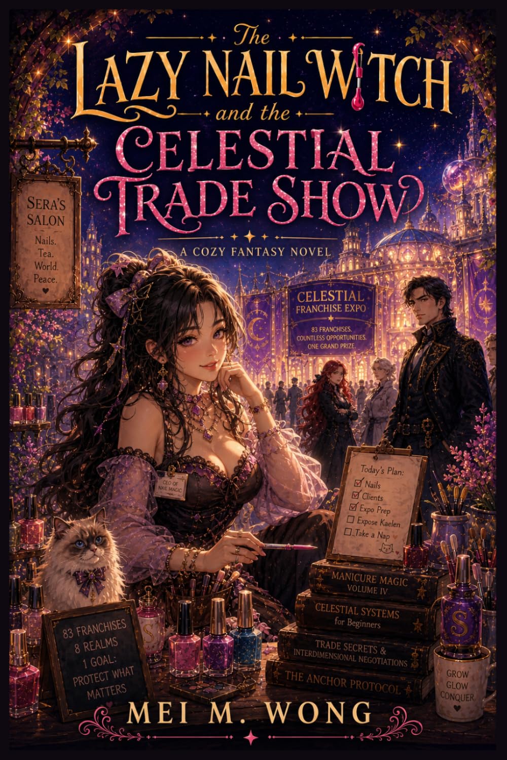 The Lazy Nail Witch and the Celestial Trade Show: A Cozy Fantasy LitRPG with Slow Burn Romance, Magical Business, and a Dangerous Rival: 4 (The Lazy Nail Witch Chronicles - Cozy Magic & Manicures)