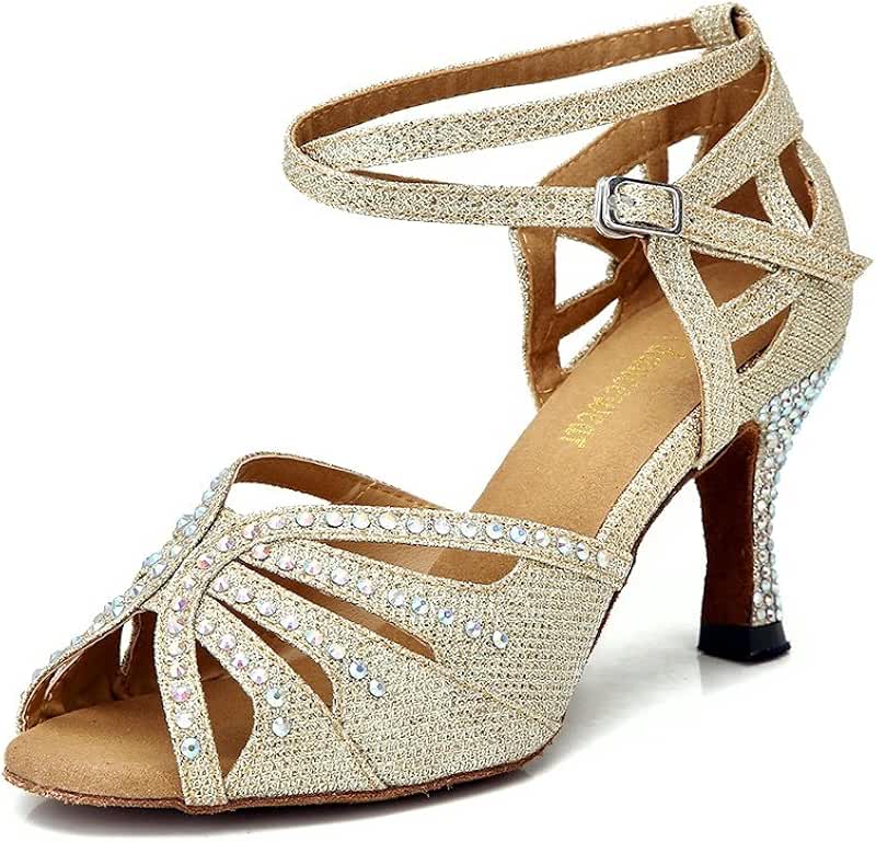 gold dance shoes Clothing, Shoes & Jewelry