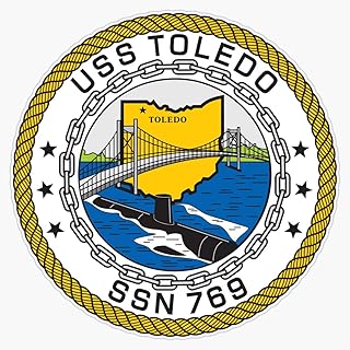 HOF Trading USS Toledo Ssn-769 Vinyl Sticker Waterproof Decal Laptop Wall Window Bumper Sticker 5"