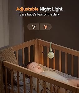 Dreamegg Baby Sound Machine - White Noise Machine for Stroller Car Seat, Baby Sleep Soother with 19 Soothing Sounds & Nursery Light, White Noise for Travel Essential, Registry Gift