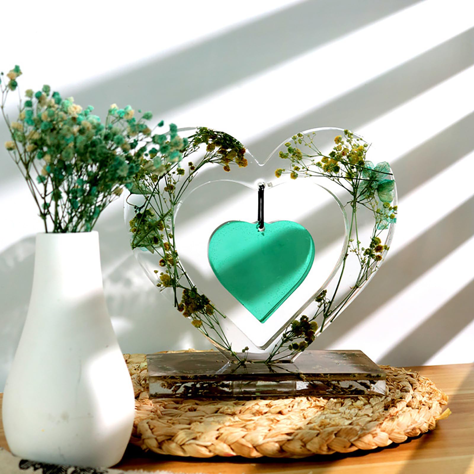 ハート フォトフレーム ♡ Amazon.co.jp: ハートフォトフレーム 樹脂型 写真立て UVレジン型 DIY