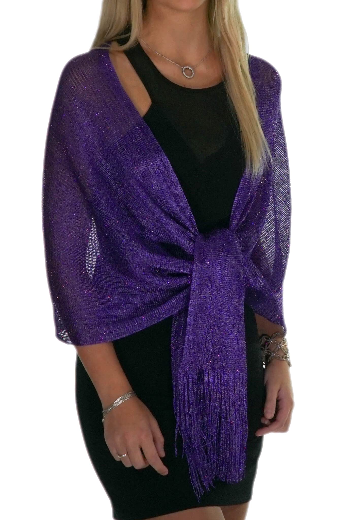 ShineGlitz Shawls and Wraps for Evening Dresses, Metallic Glitter Shawls for Women, Sparkling Wedding Giving Shawl Gift