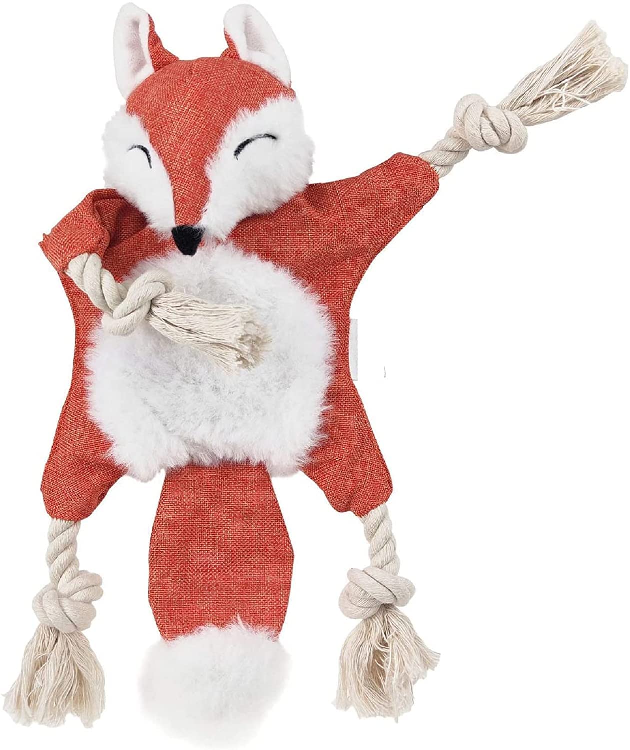KittuPetFoxute The Fox, Crinkle Dog Toy, 3 in 1 Plush Dog Toy with Rope Legs,Squeakers and Crinkle Paper, Durable Stuffing Free Squeaky Dog Toy for Puppies,Small, and Medium Dogs(Orange (B0BXHFPR3B) Amazon Price History, Amazon Price Tracker