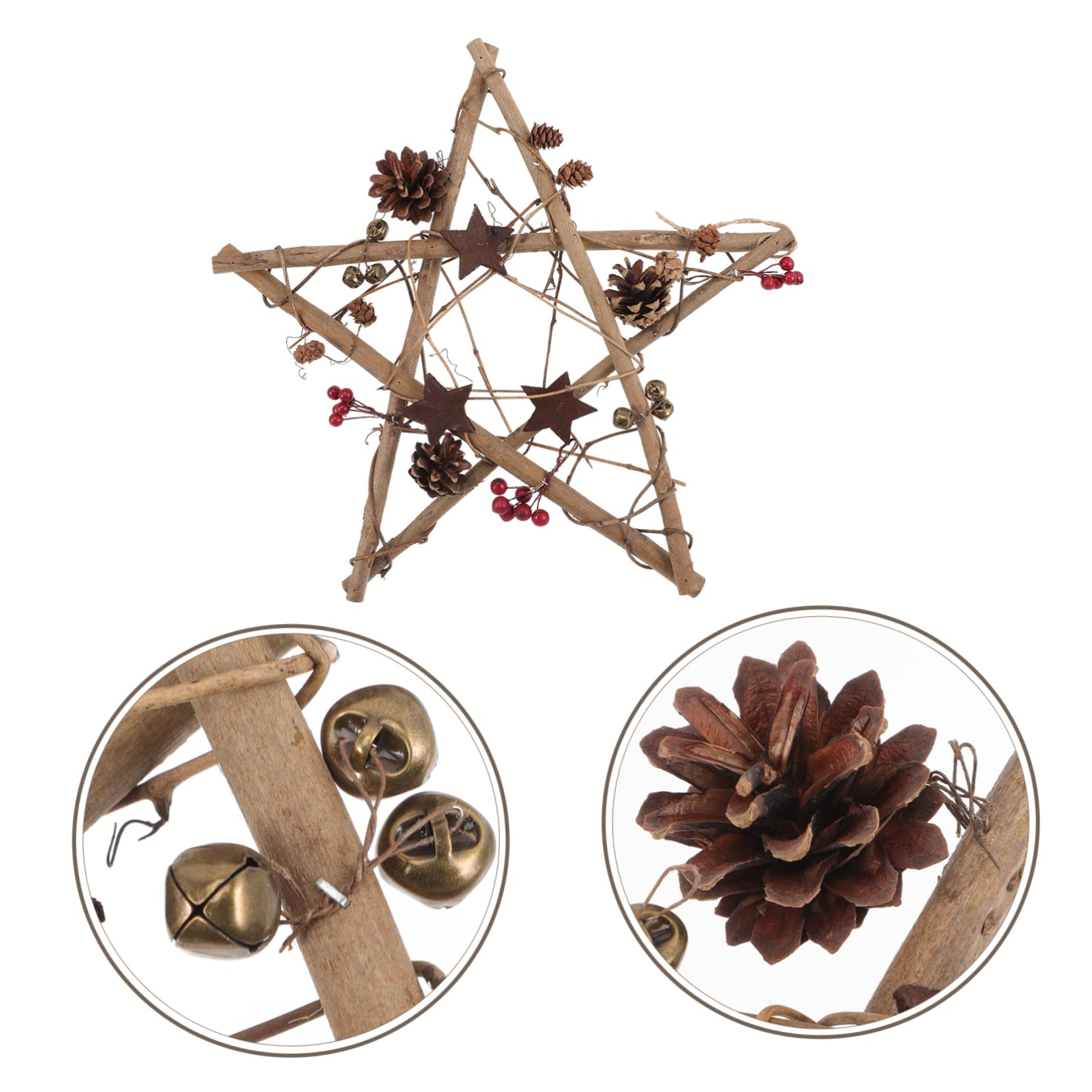 SHOWERORO Decorazioni Per Alberi Di Natale Da Appendere in Materiale Durevole Per Allestimento Natalizio Ciondoli A Forma Di Stella Facili Da Appendere
