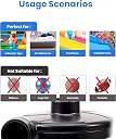 Homava HT-196 Electric Air Pump for Inflatable Swimming Pools, Air Beds & Toys – Portable High-Pressure Pump for Mattress, Pool Floats, Sofa – Ac 230v Air Blower for Indoor & Outdoor Use – Black gallery image