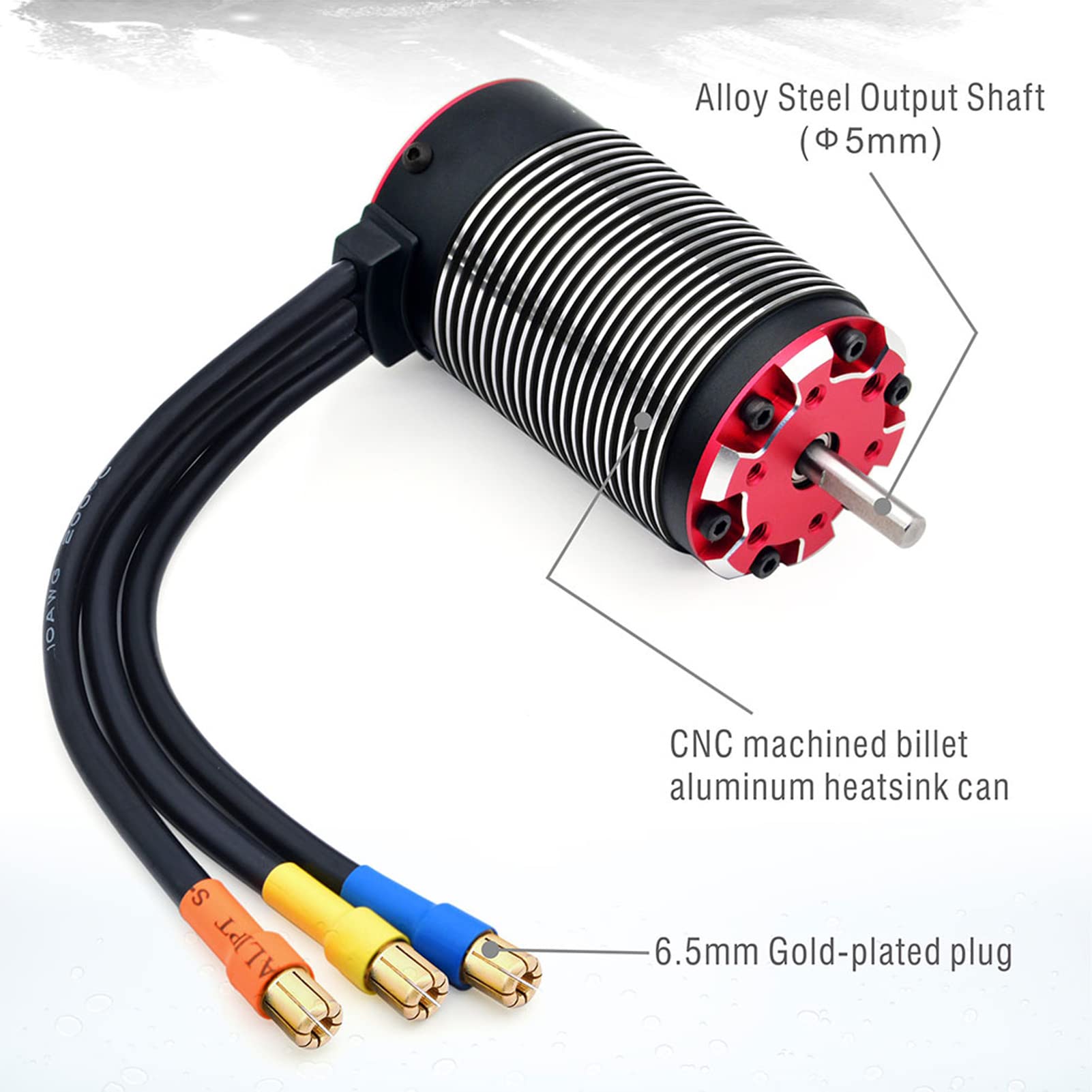 Tbest Combo Moteur Sans Balais à échelle 1/8, Contrôleur De