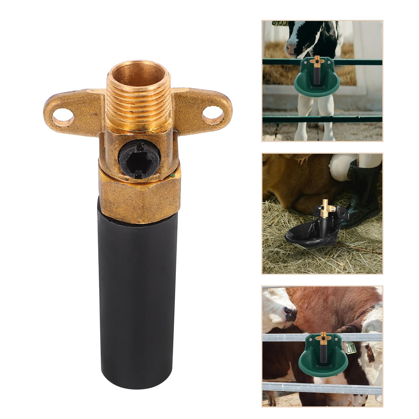 Levemolo Valvola Automatica per Abbeveratoio Bestiame Raccordo Erogatore Acqua, Ricambio per Ciotole per Bovini, Suini e Ovini in Impieghi Gravosi