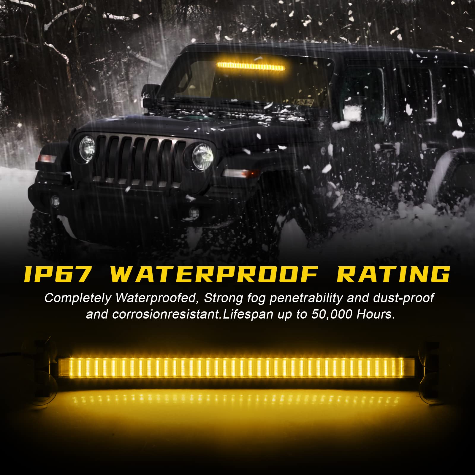 Snapklik.com : MAODANER LED Interior Windshield Strobe Police Warning ...