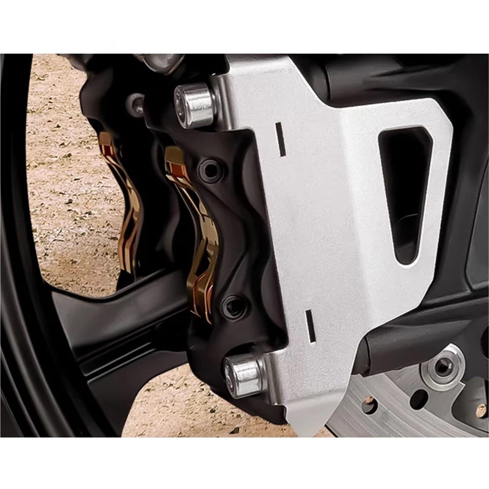 adapter podpórki Pasuje do CFMOTO 800MT MT800 Osłona zacisku hamulca przedniego ochronna Tylny zbiornik płynu(Dark Grey)