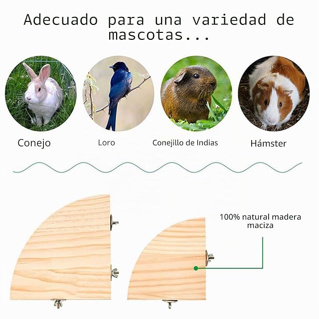 Foto 4 de 8 de HAMAGI Soporte para Percha Loro,Percha trampolín Plataforma Soporte Loro en Forma Abanico
