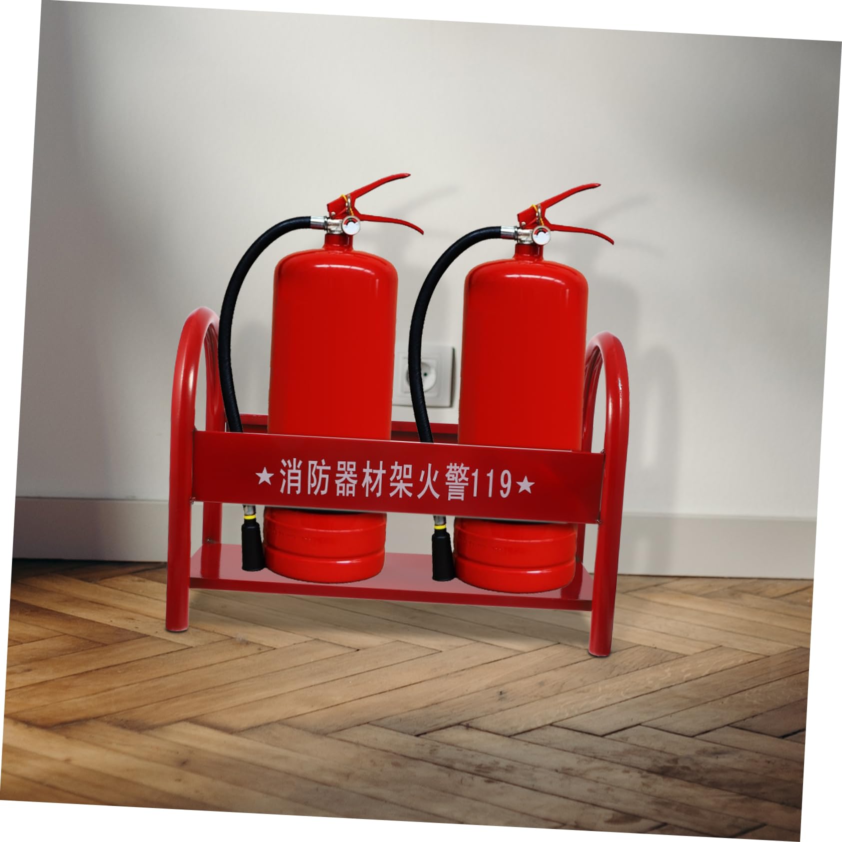 Hohopeti Soporte de Metal para Extintor de Incendios Estante de Almacenamiento Resistente para Extintores Fácil de Instalar