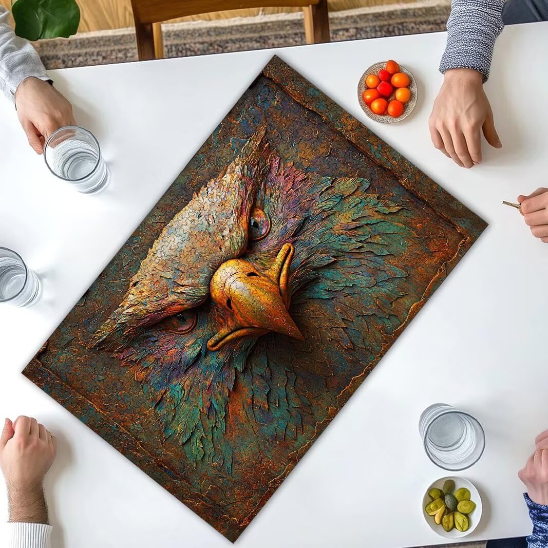Puzzle Águila, Puzzle 1000 Piezas, Rompecabezas, Regalo Mujer, Decor -8554