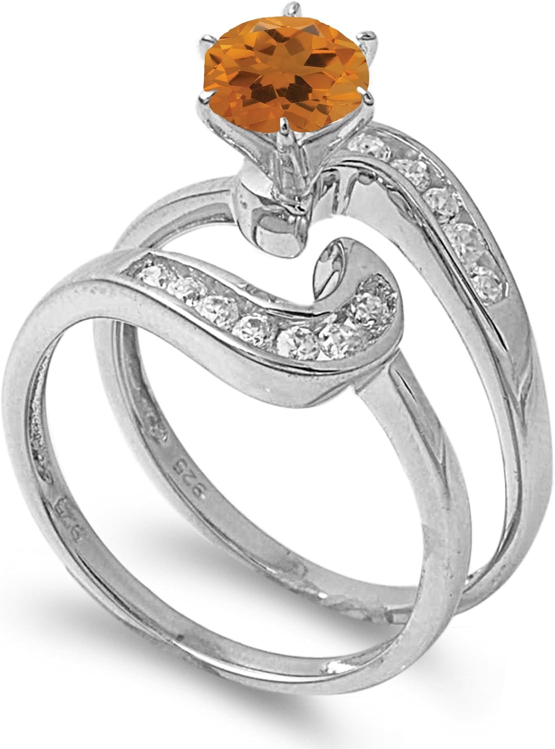 CHOOSE YOUR COLOR Sterling Silver Round Ring