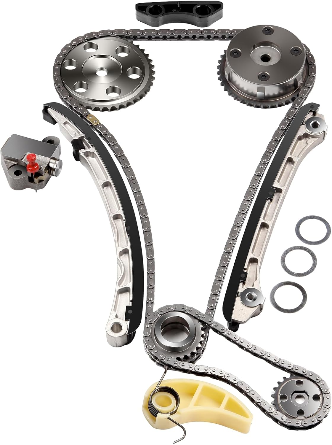 ECCPP L3K9-12-614 Timing Chain Kit Guide Rail Tensioner Crank GearGear Pump Replacement for 2007-2013 for Mazda 3;2007-2012 for Mazda CX-7;2006-2007 for Mazda 6
