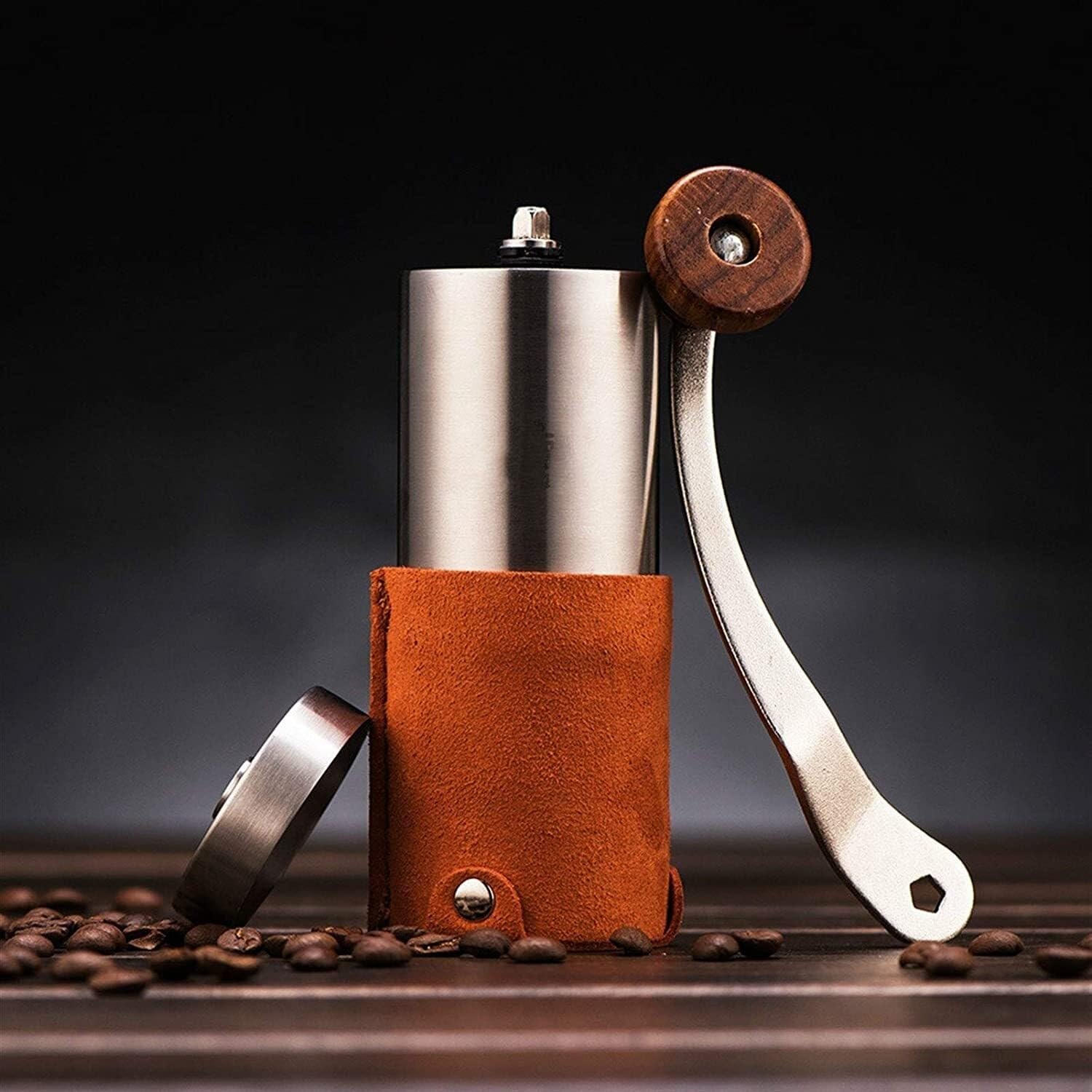 Molinillo de Café Molino de Café Molinillo De Café Manual, Molinillo De Café Portátil Con Manivela, Mini Molinillo Negro, Molinillo De Café Individual Molinillo Cafe Molinillos de Café ( Color : A , S
