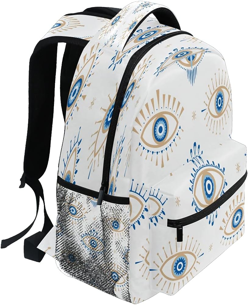 xigua Evil Eye Backpack Bookbags Laptop Backpack for Boys Girls Teens, College Backpack Water Resistant Travel Bookbag - Image 2