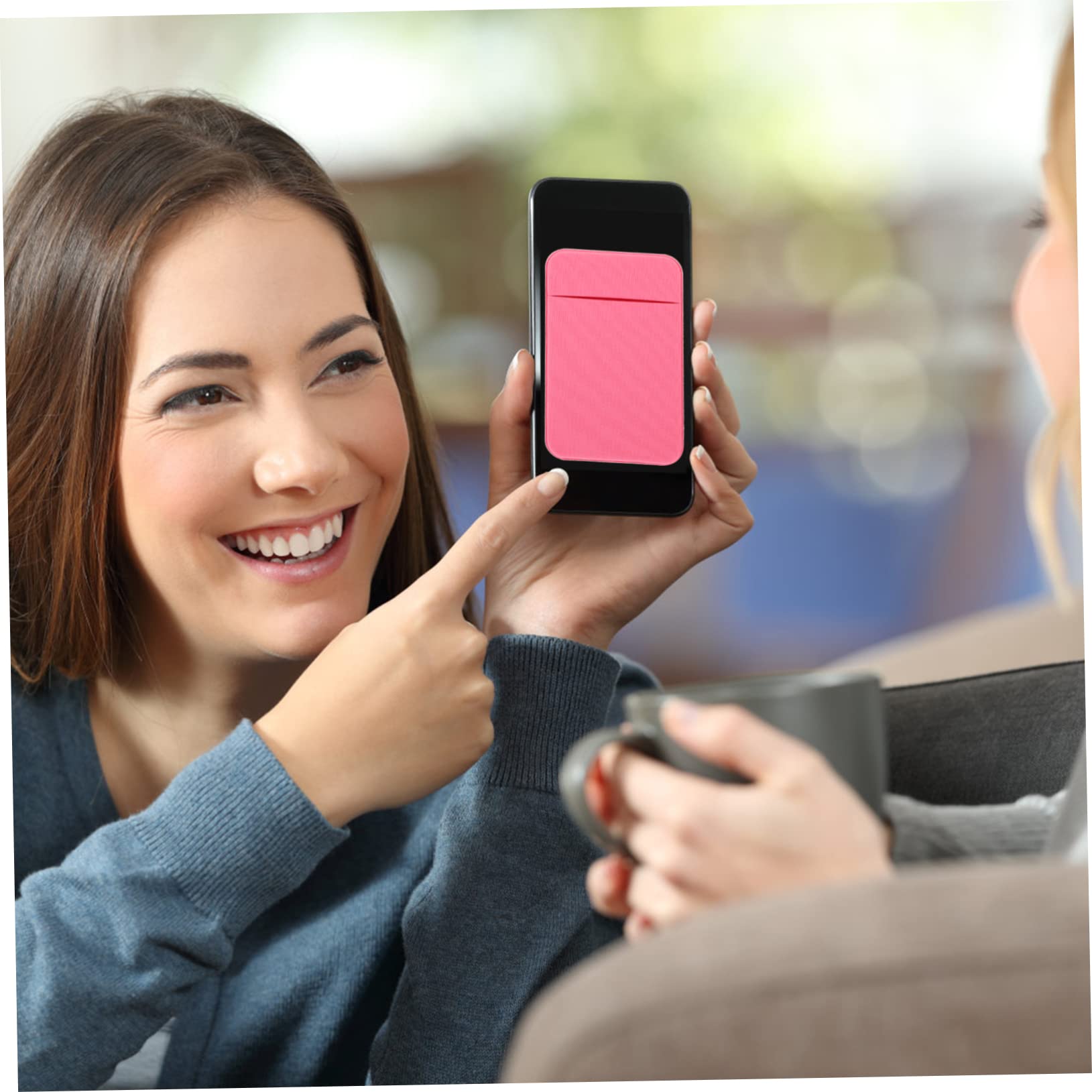 UPKOCH 10pezzi Portacarte Adesivo Per Smartphone Wallet Tascabile Elastico Sicuro e Pratico Adesivo Per Retro Telefono Per Carte Di Credito e Banconote