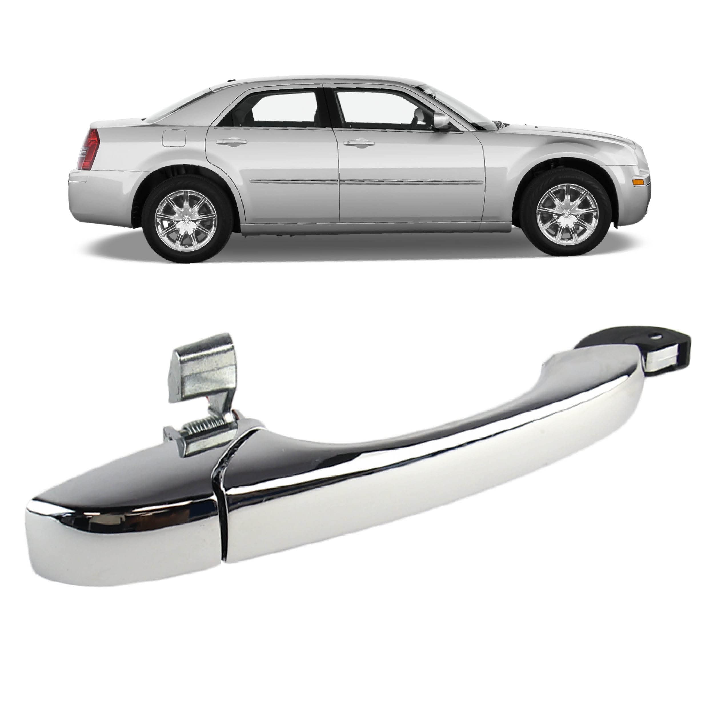STARKIT PERFORMANCE Türgriff kompatibel für Chrysler 300C (2004-2011) Außengriff | vorne oder hinten rechts (Beifahrer) (verchromt) 5065800AG | 5065800AD | 5065800AD | 5065800AH