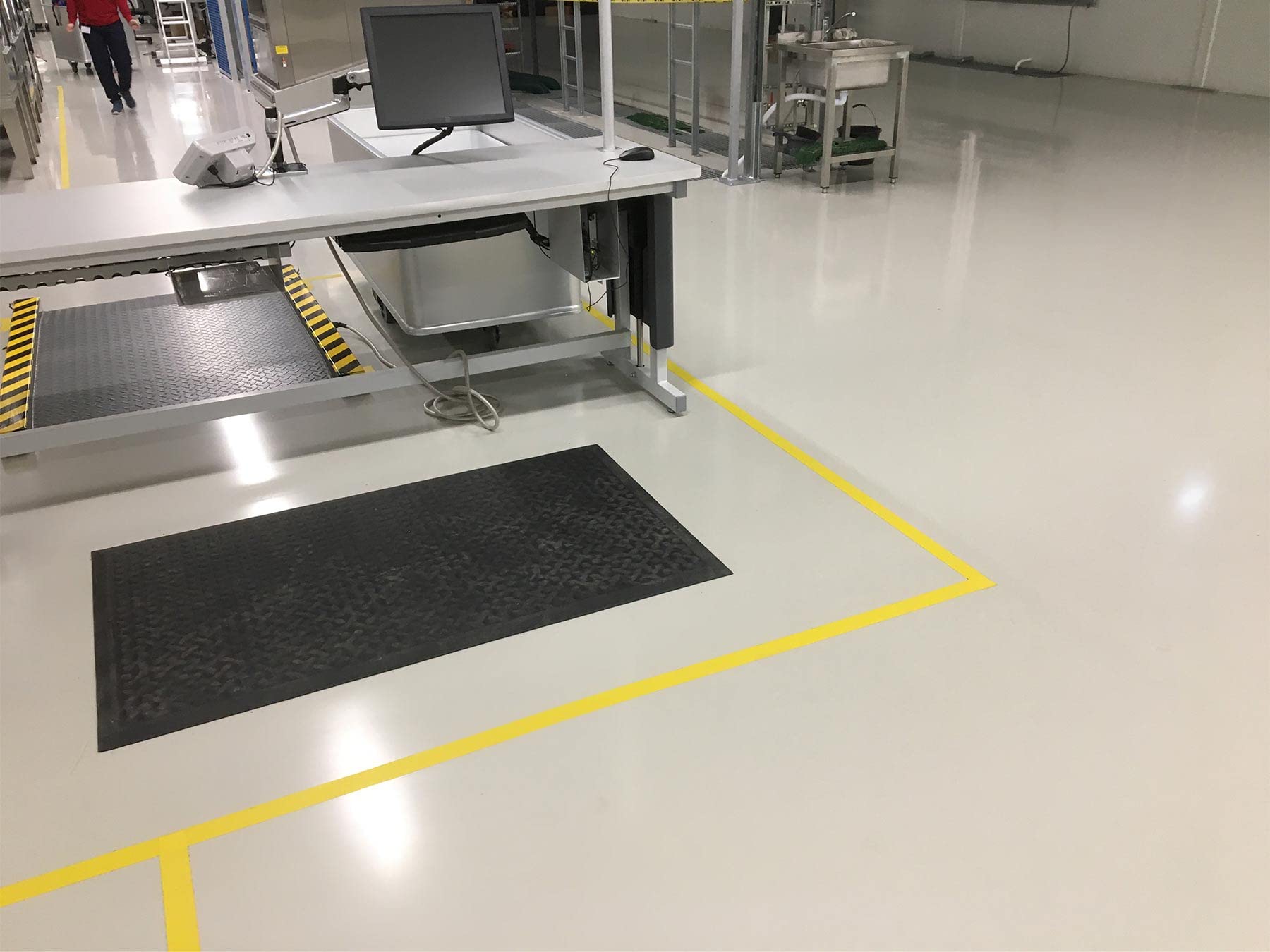 Primaflor Arbeitsplatzmatte - Hochwertige Anti-Ermüdungsmatte - Ergonomisch - rutschfest - Höchster Komfort - Comfort II - 90x150cm