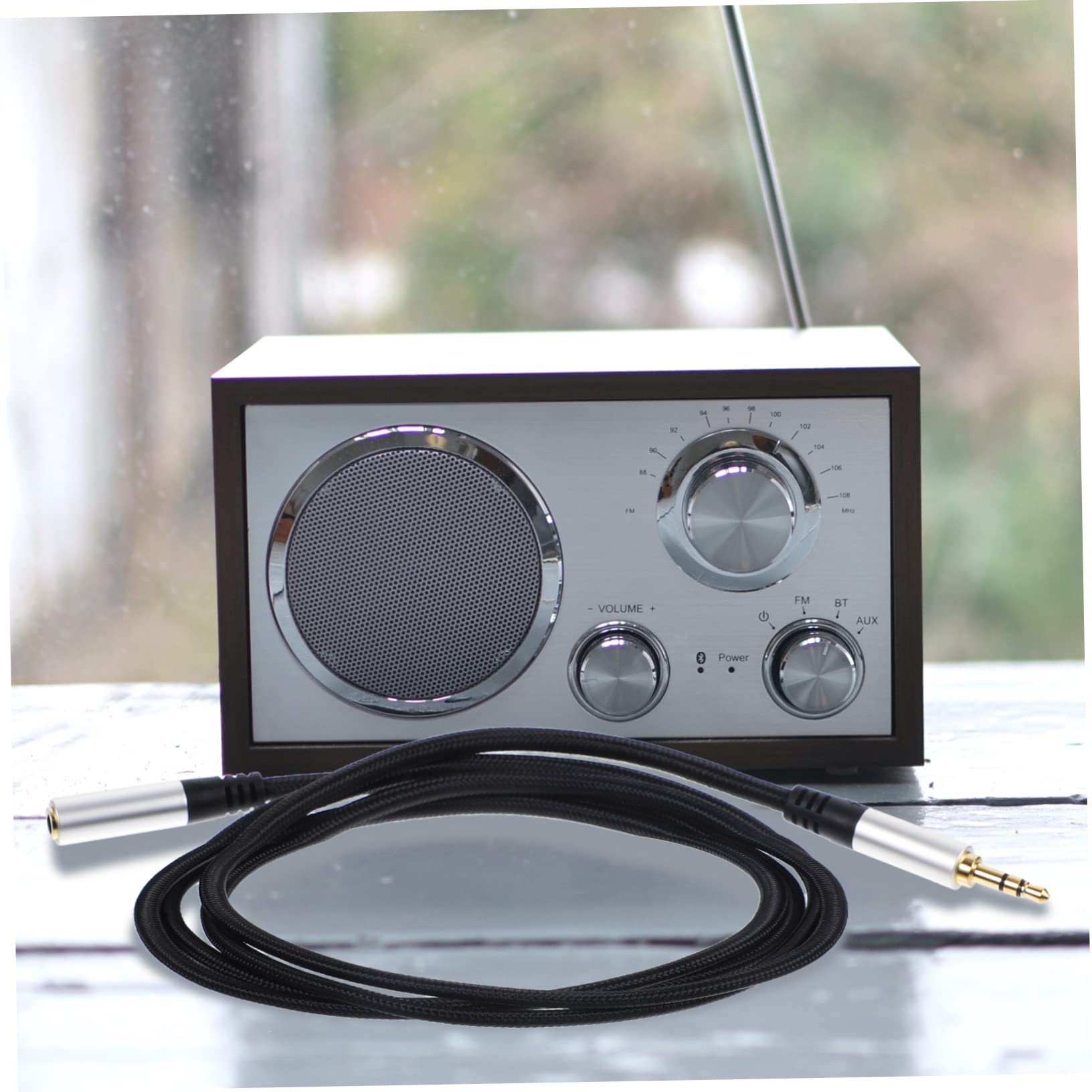 Operitacx 5 Piezas Cable de Extensión de Audio de Metros Auriculares Conector Compatible con Móviles Ordenadores y Altavoces Portátiles