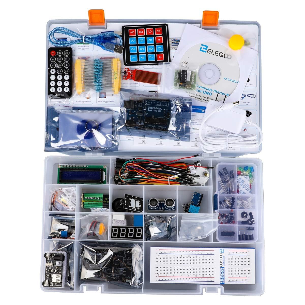 Elegoo Uno R3 Starter Kit Button Layout Snapklik.com : ELEGOO Upgraded UNO R3 Most Complete Starter Kit V2.0