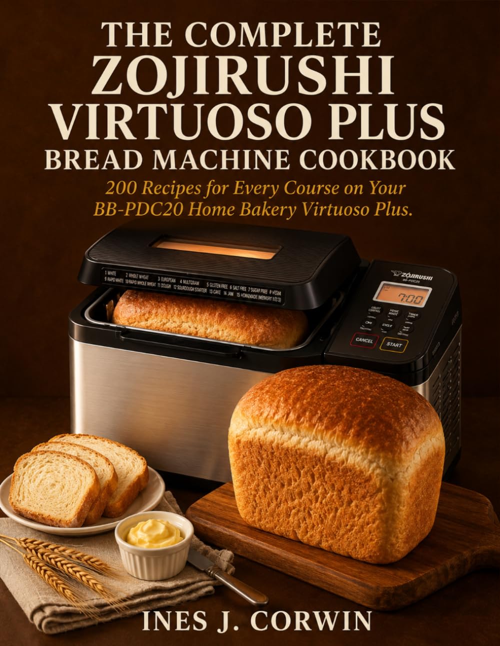 The Complete Zojirushi Virtuoso Plus Bread Machine Cookbook: 200 Recipes for Every Course on Your BB-PDC20 Home Bakery Virtuoso Plus