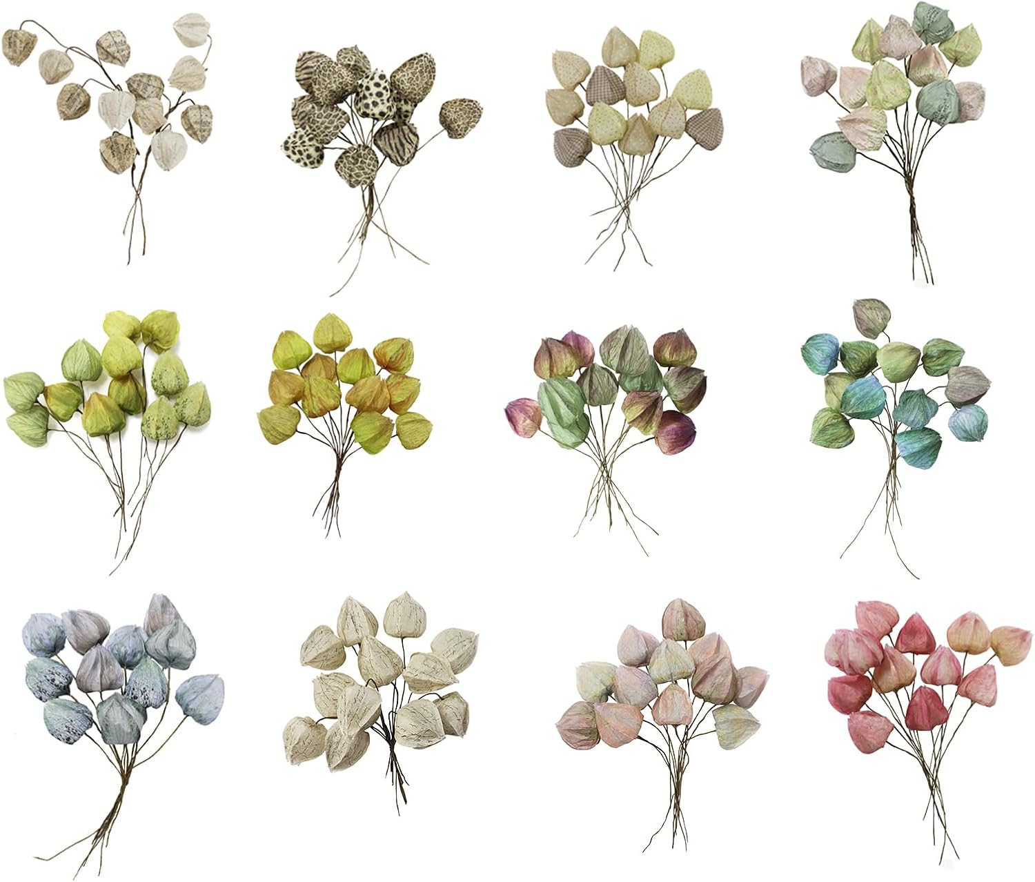 Artificial Bud Flower, Simulation Grass Plant, Paper, Environmental Protection, with Countryside, Vintage Style, DIY, can be Used with Four Seasons Decoration (Yellow Color 06, ZH)