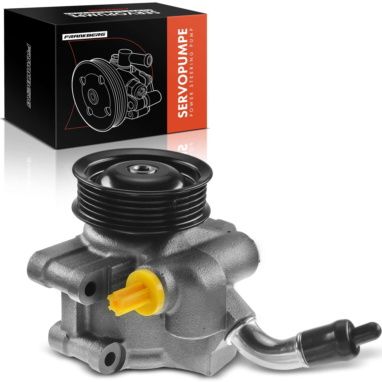 Frankberg Servopumpe Hydraulikpumpe Lenkung Kompatibel mit Fiesta V JH JD 1.25L-1.6L 2002-2008 Fusion JU 1.25L-1.6L 2002-2008 2 DY 1.2L-1.6L 2003-2007 Replace# 1357617