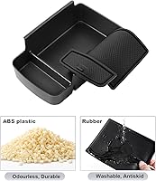 Vista 6 de SKTU Para Chevrolet Trax 2024 2025 2026 Organizador de consola central Chevrolet Trax 2024-2026 Inserción de materiales ABS, bandeja reposabrazos