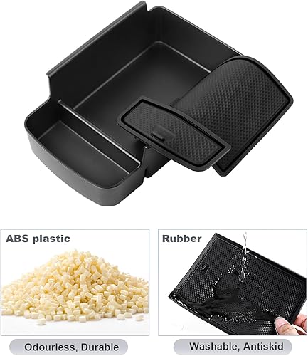 Miniatura 6 de SKTU Para Chevrolet Trax 2024 2025 2026 Organizador de consola central Chevrolet Trax 2024-2026 Inserción de materiales ABS, bandeja reposabrazos