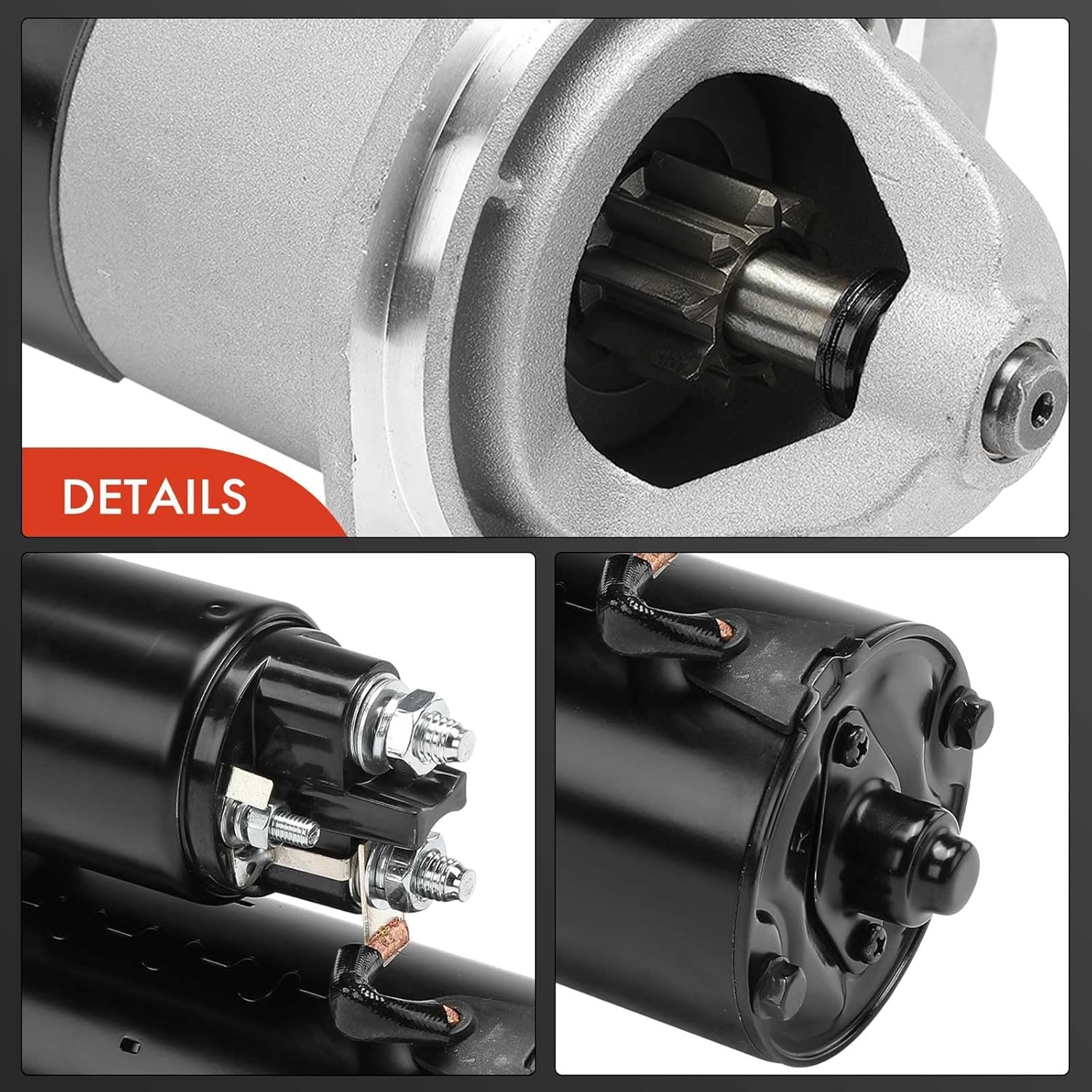 A-Premium Starter Motor Compatible with Saab 9-3 2000-2001/2003-2003, 9-5 1999-2001, 12V 1.4KW 9-Teeth Clockwise, Replace# 4612388, 93184926