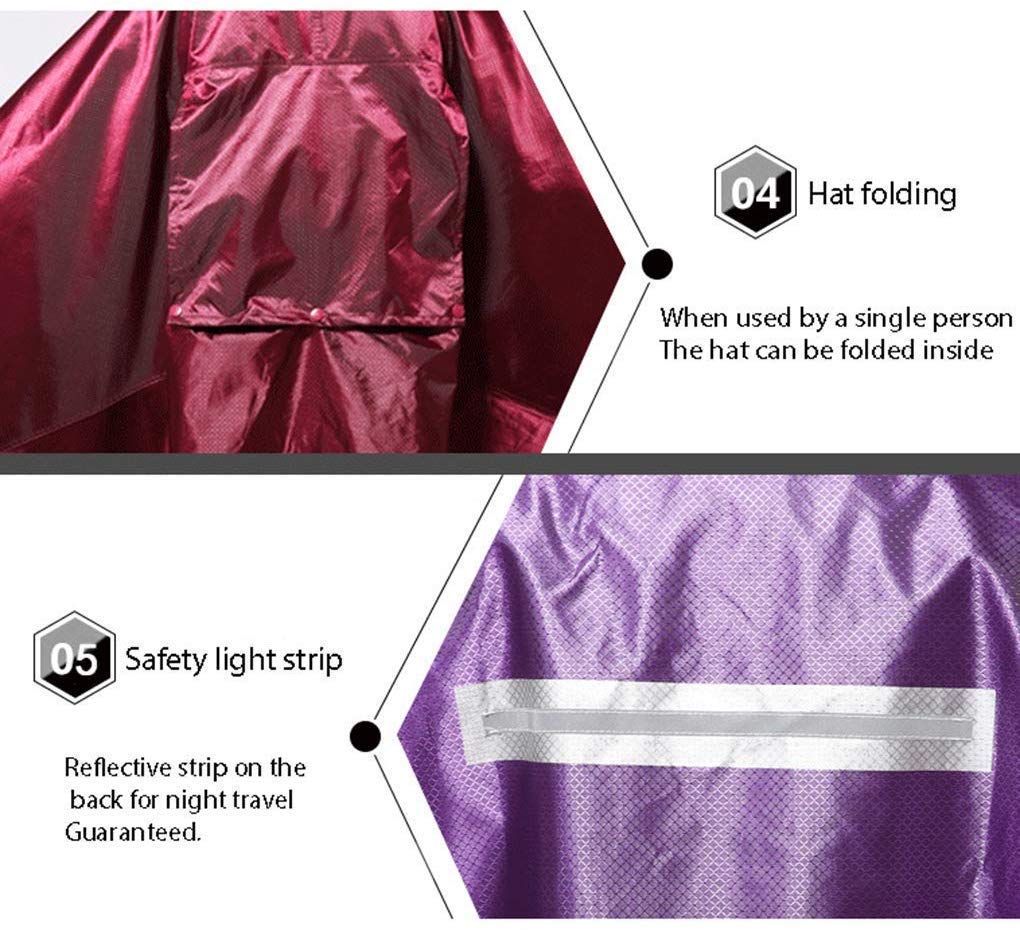 Motocicleta Triciclo Lluvia Mobility Scooter Chubasquero Poncho Impermeable for Moto, Capa de Lluvia for una conducción Segura Protege al Usuario y al Scooter de la Lluvia Grifo Reflectante Seguro Cla