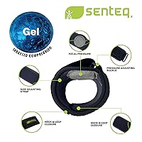 Vista 6 de SENTEQ Codera de tenista, codera para tendinitis y codo de tenis con envolturas de neopreno, cómodas correas para codo de golfistas, coderas
