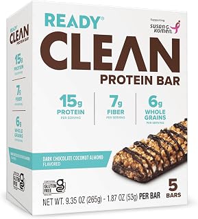 Ready Bar Dark Chocolate Coconut Almond 5 Count (Pack of 6)