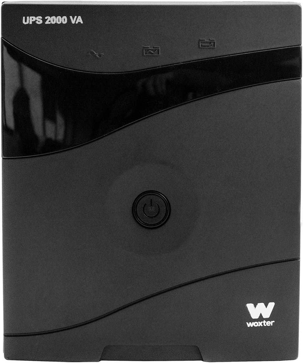 Woxter UPS 2000 VA - Sistema de alimentacin ininterrumpida (SAI)(2000VA/1200 Watts, Autonoma Aprox 20-30 Minutos), Color Negro